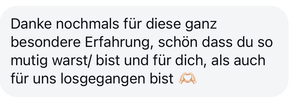 Rezension: Danke für diese ganz besondere Erfahrung